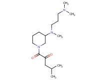 1-{3-[[3-(dimethylamino)propyl](methyl)amino]-1-piperidinyl}-4-methyl-1-oxo-2-pentanone
