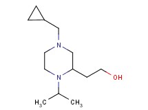 2-[4-(cyclopropylmethyl)-1-isopropyl-2-piperazinyl]ethanol