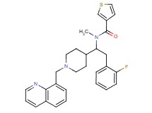 N-{2-(2-fluorophenyl)-1-[1-(8-quinolinylmethyl)-4-piperidinyl]ethyl}-N-methyl-3-thiophenecarboxamide