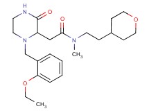 2-[1-(2-ethoxybenzyl)-3-oxo-2-piperazinyl]-N-methyl-N-[2-(tetrahydro-2H-pyran-4-yl)ethyl]acetamide