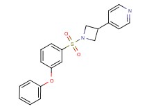 4-{1-[(3-phenoxyphenyl)sulfonyl]-3-azetidinyl}pyridine
