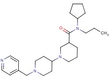 N-cyclopentyl-N-propyl-1'-(pyridin-4-ylmethyl)-1,4'-bipiperidine-3-carboxamide