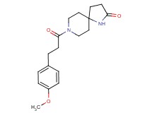 8-[3-(4-methoxyphenyl)propanoyl]-1,8-diazaspiro[4.5]decan-2-one
