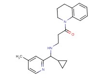 N-[cyclopropyl(4-methylpyridin-2-yl)methyl]-3-(3,4-dihydroquinolin-1(2H)-yl)-3-oxopropan-1-amine