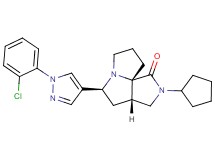 (3aS*,5S*,9aS*)-5-[1-(2-chlorophenyl)-1H-pyrazol-4-yl]-2-cyclopentylhexahydro-7H-pyrrolo[3,4-g]pyrrolizin-1(2H)-one