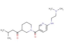 1-{1-[(6-{[2-(dimethylamino)ethyl]amino}pyridin-3-yl)carbonyl]piperidin-3-yl}-3-methylbutan-1-one