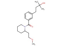 4-(3-{[2-(2-methoxyethyl)-1-piperidinyl]carbonyl}phenyl)-2-methyl-2-butanol