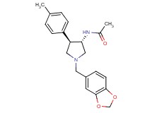 N-[(3S*,4R*)-1-(1,3-benzodioxol-5-ylmethyl)-4-(4-methylphenyl)pyrrolidin-3-yl]acetamide