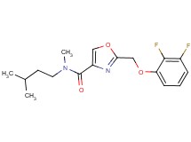 2-[(2,3-difluorophenoxy)methyl]-N-methyl-N-(3-methylbutyl)-1,3-oxazole-4-carboxamide