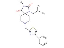 1-isobutyl-3-methyl-8-[(4-phenyl-1,3-thiazol-2-yl)methyl]-1,3,8-triazaspiro[4.5]decane-2,4-dione