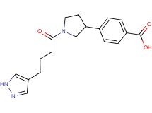 4-{1-[4-(1H-pyrazol-4-yl)butanoyl]-3-pyrrolidinyl}benzoic acid