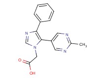 [5-(2-methyl-5-pyrimidinyl)-4-phenyl-1H-imidazol-1-yl]acetic acid