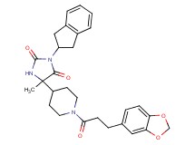 5-{1-[3-(1,3-benzodioxol-5-yl)propanoyl]-4-piperidinyl}-3-(2,3-dihydro-1H-inden-2-yl)-5-methyl-2,4-imidazolidinedione