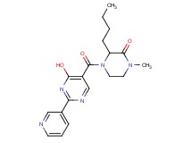 3-butyl-4-[(4-hydroxy-2-pyridin-3-ylpyrimidin-5-yl)carbonyl]-1-methylpiperazin-2-one