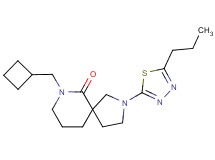 7-(cyclobutylmethyl)-2-(5-propyl-1,3,4-thiadiazol-2-yl)-2,7-diazaspiro[4.5]decan-6-one