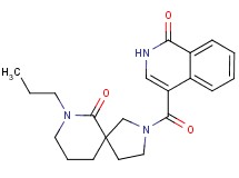 4-[(6-oxo-7-propyl-2,7-diazaspiro[4.5]dec-2-yl)carbonyl]isoquinolin-1(2H)-one