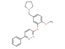 3-[2-methoxy-5-(pyrrolidin-1-ylmethyl)phenoxy]-6-phenylpyridazine