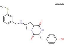 (3R,7S,8aS)-3-(4-hydroxybenzyl)-7-{[3-(methylthio)benzyl]amino}hexahydropyrrolo[1,2-a]pyrazine-1,4-dione