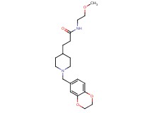 3-[1-(2,3-dihydro-1,4-benzodioxin-6-ylmethyl)-4-piperidinyl]-N-(2-methoxyethyl)propanamide
