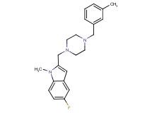 5-fluoro-1-methyl-2-{[4-(3-methylbenzyl)-1-piperazinyl]methyl}-1H-indole