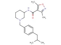 N-[1-(4-isobutylbenzyl)-3-piperidinyl]-3,5-dimethyl-4-isoxazolecarboxamide