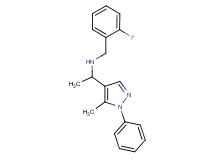 (2-fluorobenzyl)[1-(5-methyl-1-phenyl-1H-pyrazol-4-yl)ethyl]amine