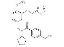 N-cyclopentyl-4-methoxy-N-[4-methoxy-3-(2-thienylmethoxy)benzyl]benzamide
