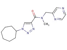 1-cycloheptyl-N-methyl-N-(2-pyrazinylmethyl)-1H-1,2,3-triazole-4-carboxamide