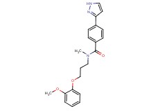 N-[3-(2-methoxyphenoxy)propyl]-N-methyl-4-(1H-pyrazol-3-yl)benzamide