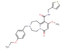 3-(4-ethoxybenzyl)-9-methoxy-7-oxo-N-(3-thienylmethyl)-1,2,3,4,5,7-hexahydropyrido[1,2-d][1,4]diazepine-10-carboxamide