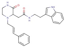N-[2-(1H-indol-3-yl)ethyl]-2-{3-oxo-1-[(2E)-3-phenyl-2-propen-1-yl]-2-piperazinyl}acetamide