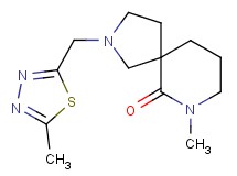 7-methyl-2-[(5-methyl-1,3,4-thiadiazol-2-yl)methyl]-2,7-diazaspiro[4.5]decan-6-one