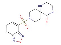 9-(2,1,3-benzoxadiazol-4-ylsulfonyl)-1,4,9-triazaspiro[5.5]undecan-5-one