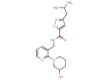 N-{[2-(3-hydroxypiperidin-1-yl)pyridin-3-yl]methyl}-3-isobutylisoxazole-5-carboxamide
