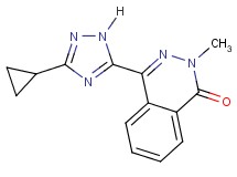 4-(3-cyclopropyl-1H-1,2,4-triazol-5-yl)-2-methylphthalazin-1(2H)-one