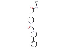 N-cyclopropyl-3-{1-[(4-phenyl-1-piperidinyl)acetyl]-4-piperidinyl}propanamide