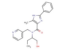 N-[1-(hydroxymethyl)propyl]-5-methyl-2-phenyl-N-(pyridin-3-ylmethyl)-1H-imidazole-4-carboxamide
