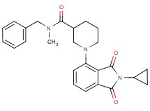 N-benzyl-1-(2-cyclopropyl-1,3-dioxo-2,3-dihydro-1H-isoindol-4-yl)-N-methyl-3-piperidinecarboxamide