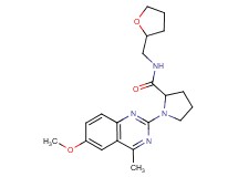 1-(6-methoxy-4-methyl-2-quinazolinyl)-N-(tetrahydro-2-furanylmethyl)prolinamide