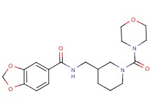 N-{[1-(morpholin-4-ylcarbonyl)piperidin-3-yl]methyl}-1,3-benzodioxole-5-carboxamide