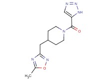 4-[(5-methyl-1,2,4-oxadiazol-3-yl)methyl]-1-(1H-1,2,3-triazol-5-ylcarbonyl)piperidine