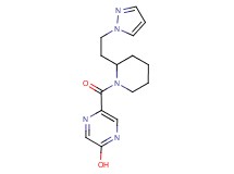 5-({2-[2-(1H-pyrazol-1-yl)ethyl]-1-piperidinyl}carbonyl)-2-pyrazinol
