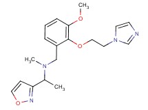 N-{2-[2-(1H-imidazol-1-yl)ethoxy]-3-methoxybenzyl}-1-isoxazol-3-yl-N-methylethanamine