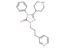 4-phenyl-5-(4-piperidinyl)-2-[3-(3-pyridinyl)propyl]-2,4-dihydro-3H-1,2,4-triazol-3-one dihydrochloride
