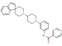N-{3-[4-(1'H-spiro[indene-1,4'-piperidin]-1'-yl)-1-piperidinyl]phenyl}isonicotinamide