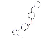 3-(1-methyl-1H-imidazol-2-yl)-6-[4-(pyrrolidin-1-ylmethyl)phenoxy]pyridazine