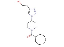 2-{1-[1-(cycloheptylcarbonyl)piperidin-4-yl]-1H-1,2,3-triazol-4-yl}ethanol