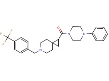 1-[(4-phenyl-1-piperazinyl)carbonyl]-6-[4-(trifluoromethyl)benzyl]-6-azaspiro[2.5]octane