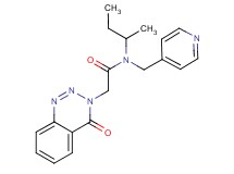 N-(sec-butyl)-2-(4-oxo-1,2,3-benzotriazin-3(4H)-yl)-N-(pyridin-4-ylmethyl)acetamide