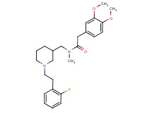 2-(3,4-dimethoxyphenyl)-N-({1-[2-(2-fluorophenyl)ethyl]-3-piperidinyl}methyl)-N-methylacetamide